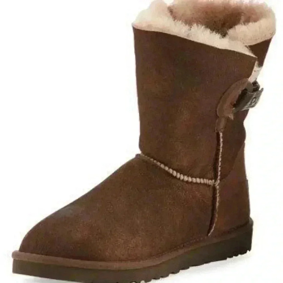 Nash Aviator‎ Shearling Fur Boot Chocolate - Picture 1 of 12